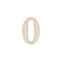 Цифра  0 NIK/SAT нікель-сатин